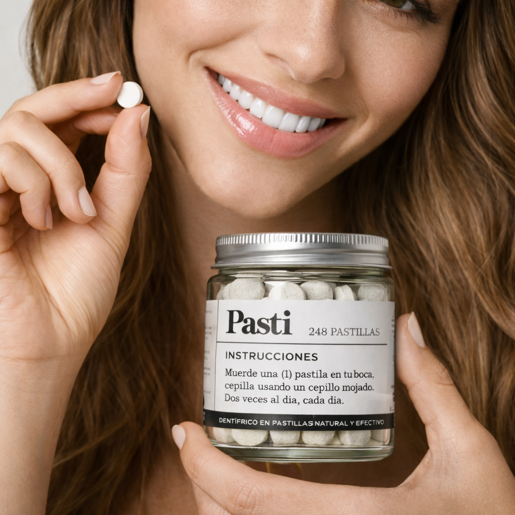 Pastillas de dentífrico sin flúor